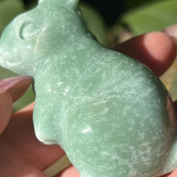 Green (2) aventurine bunny craving | crystal - Picture 10 of 14